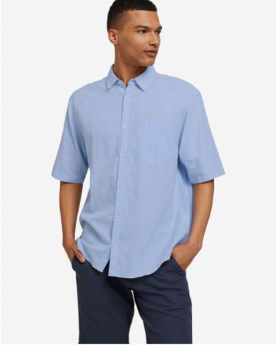 Rifľová košeľa Tom Tailor Denim modrá