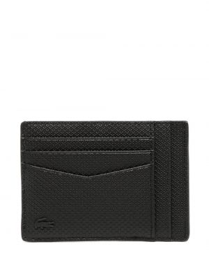 Kožená peněženka Lacoste černá