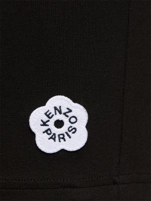 Pantalones cortos de algodón Kenzo Paris negro