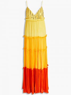 Sukienka długa Sundress - Pomarańczowy