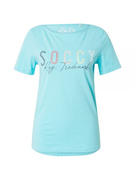 Marškinėliai Soccx mėlyna