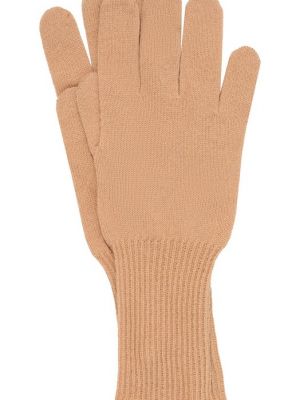 Бежевые кашемировые перчатки Jil Sander