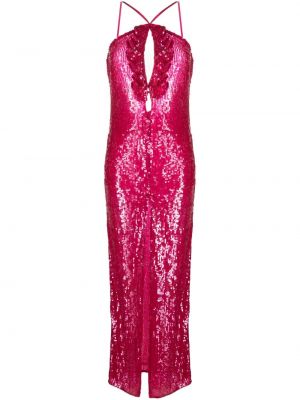Вечерна рокля с пайети Pinko розово