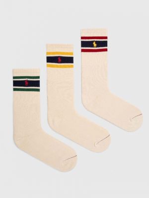 Чорапи Polo Ralph Lauren бежово