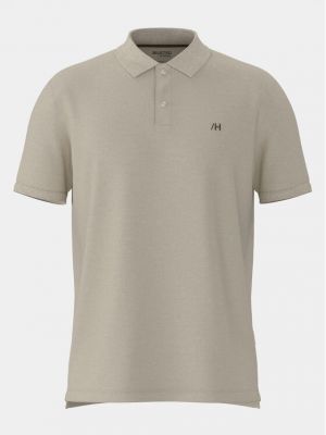 Poloshirt Selected Homme beige