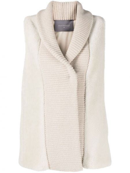 Strikke cardigan ermeløs Lorena Antoniazzi brun