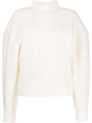 Długi sweter wełniane z długim rękawem 3.1 Phillip Lim - biały