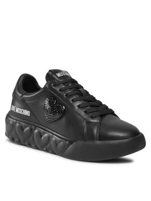 Sneakerși Love Moschino negru