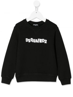 Trykt hettegenser for jenter Dsquared2 Kids svart