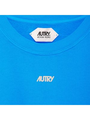 Sudadera de algodón manga larga Autry azul