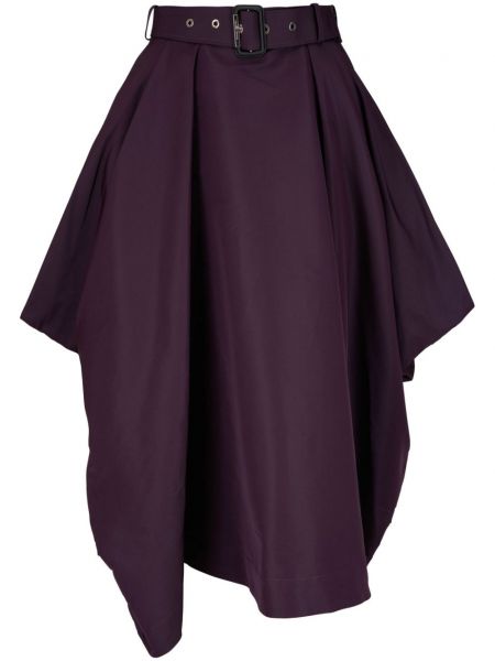 Drapovaný sukňa Alexander Mcqueen fialová