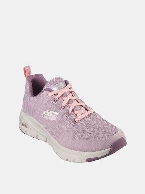Zapatillas con cordones Skechers rosa