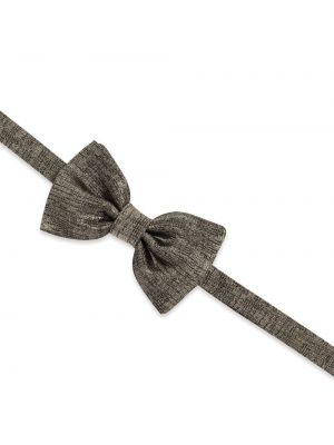 Hedvábná kravata s mašlí Dolce & Gabbana šedá