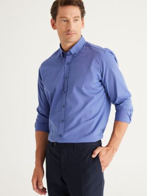 Košulja s gumbima slim fit Altinyildiz Classics plava