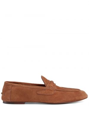 Seemisnahksed loafer-kingad Gucci pruun
