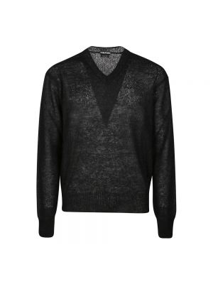 Sweter z dekoltem w serek Tom Ford czarny