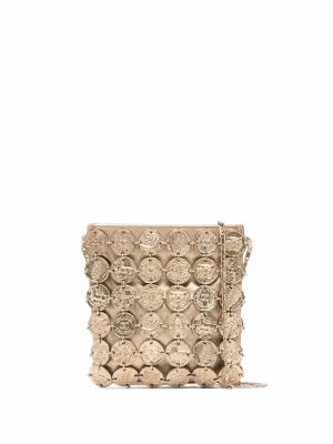 Taška přes rameno se síťovinou Chanel Pre-owned zlatá