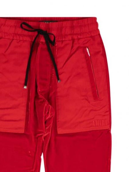 Pantalon de joggings en velours Amiri rouge