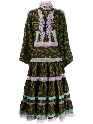Kleid mit print mit camouflage-print Natasha Zinko grün