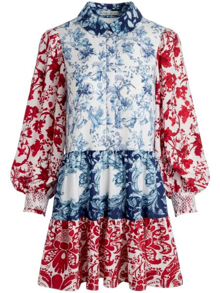 Mini haljina s cvjetnim printom s printom Alice + Olivia