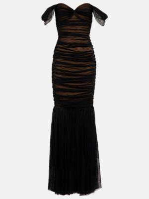 Dlouhé šaty Norma Kamali černé