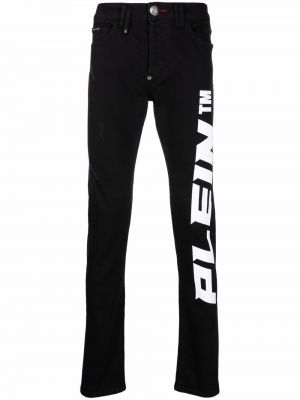 Jeans med normal passform Philipp Plein svart