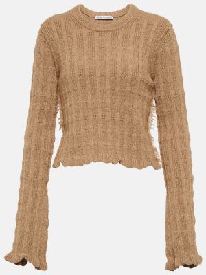 Jersey de lana de tela jersey Acne Studios marrón