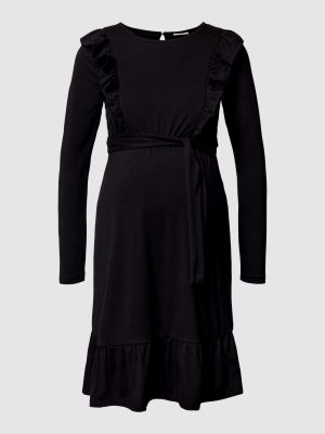 Sukienka z falbankami Mamalicious czarna