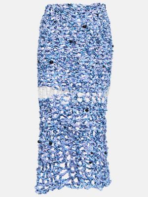 Midi sukňa Susan Fang modrá