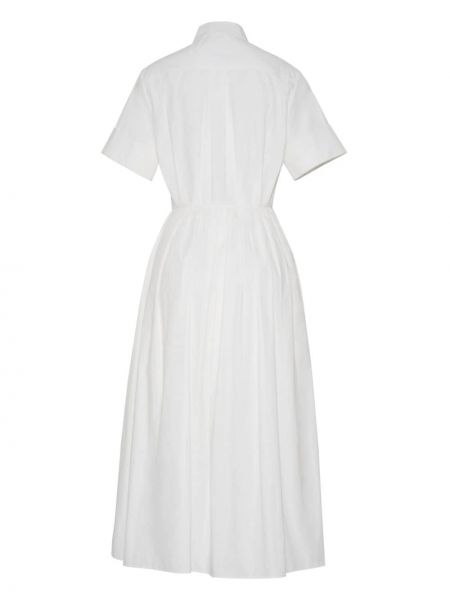 Sukienka midi z nadrukiem Adam Lippes biała