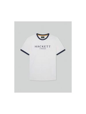 Tričko s krátkými rukávy Hackett bílé