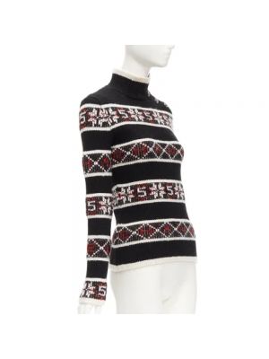 Sweter z kaszmiru Chanel Vintage czarny