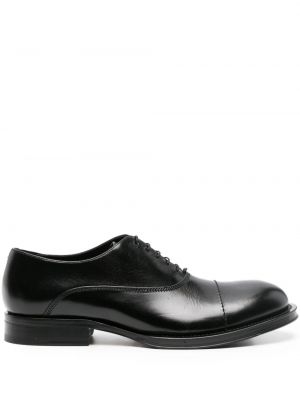 Pantofi oxford cu șireturi din piele din dantelă Lanvin negru
