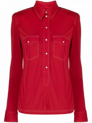 Chemise avec manches longues Isabel Marant rouge