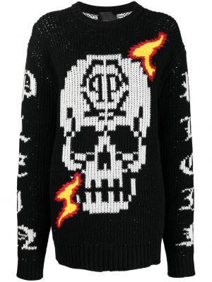 Пуловер Philipp Plein черно