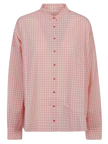 Camicia di cotone con stampa Apuntob rosa
