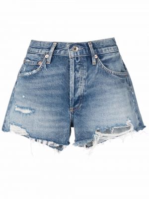 Jeansshorts Agolde blå