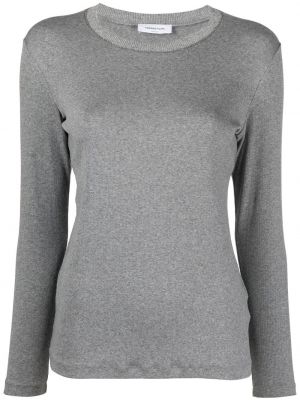 Maglione con scollo tondo Fabiana Filippi grigio