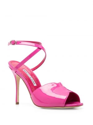 Sandály Manolo Blahnik růžové