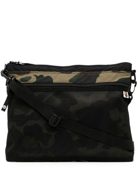 Kamuflere trykt shoppingbag A Bathing Ape® svart