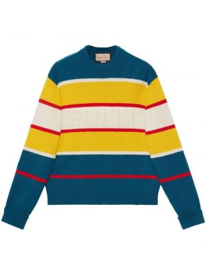 Pull à rayures en tricot Gucci