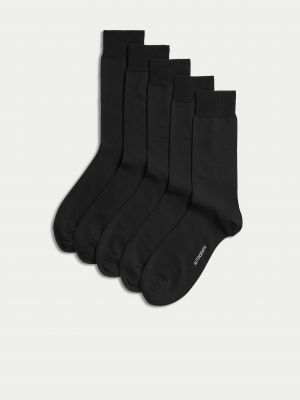 Bavlněné ponožky Marks & Spencer černé
