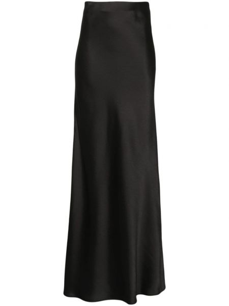 Satenska maksi suknja Blanca Vita crna