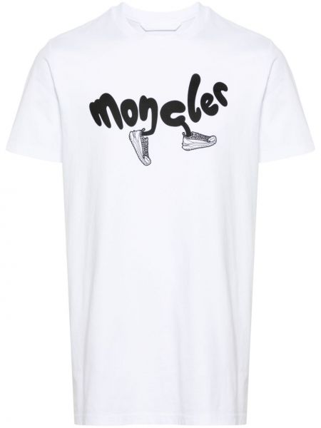 Bavlněné tričko s potiskem Moncler