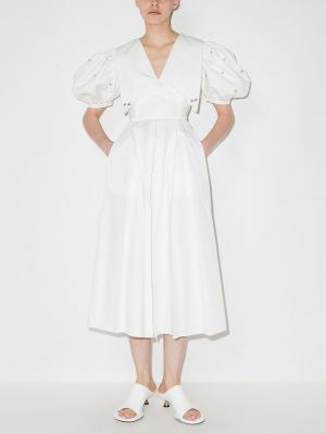 Siuvinėtas suknele Anouki balta