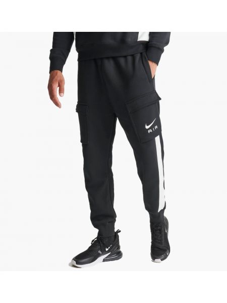 Флисовые брюки карго ретро Nike черные