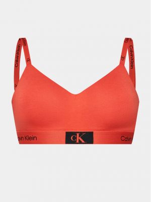 Merevítő nélküli melltartó Calvin Klein Underwear narancsszínű