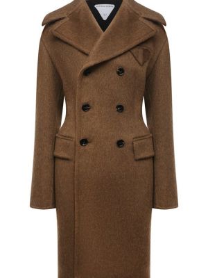 Пальто Bottega Veneta коричневое