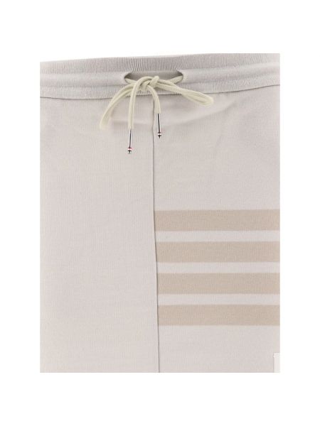 Mini falda de algodón Thom Browne beige