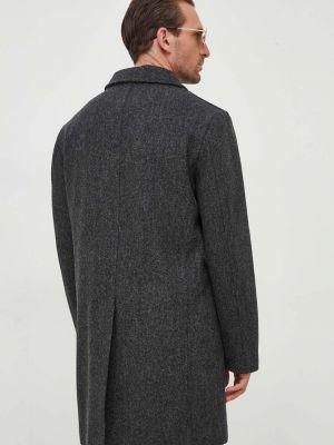 Vlněný kabát Barbour šedý